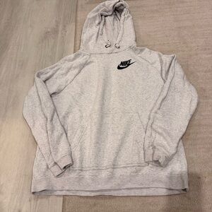 Nike Light Gray Hoodie Size Large